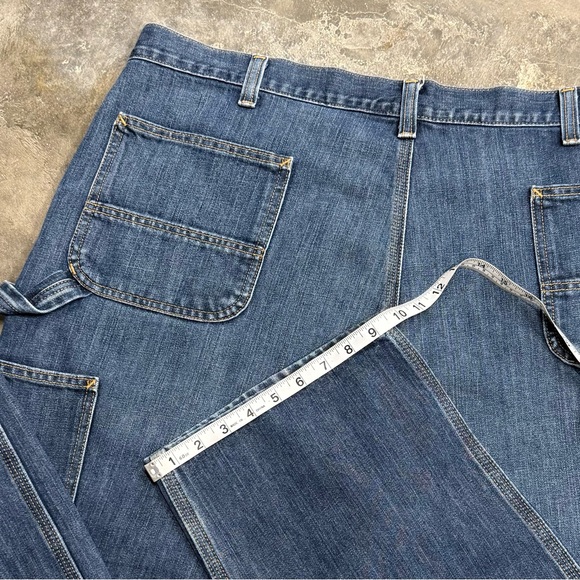 Carhartt Relaxed Fit Carpenter Jeans Workwear Utility Denim - Picture 8 of 9
